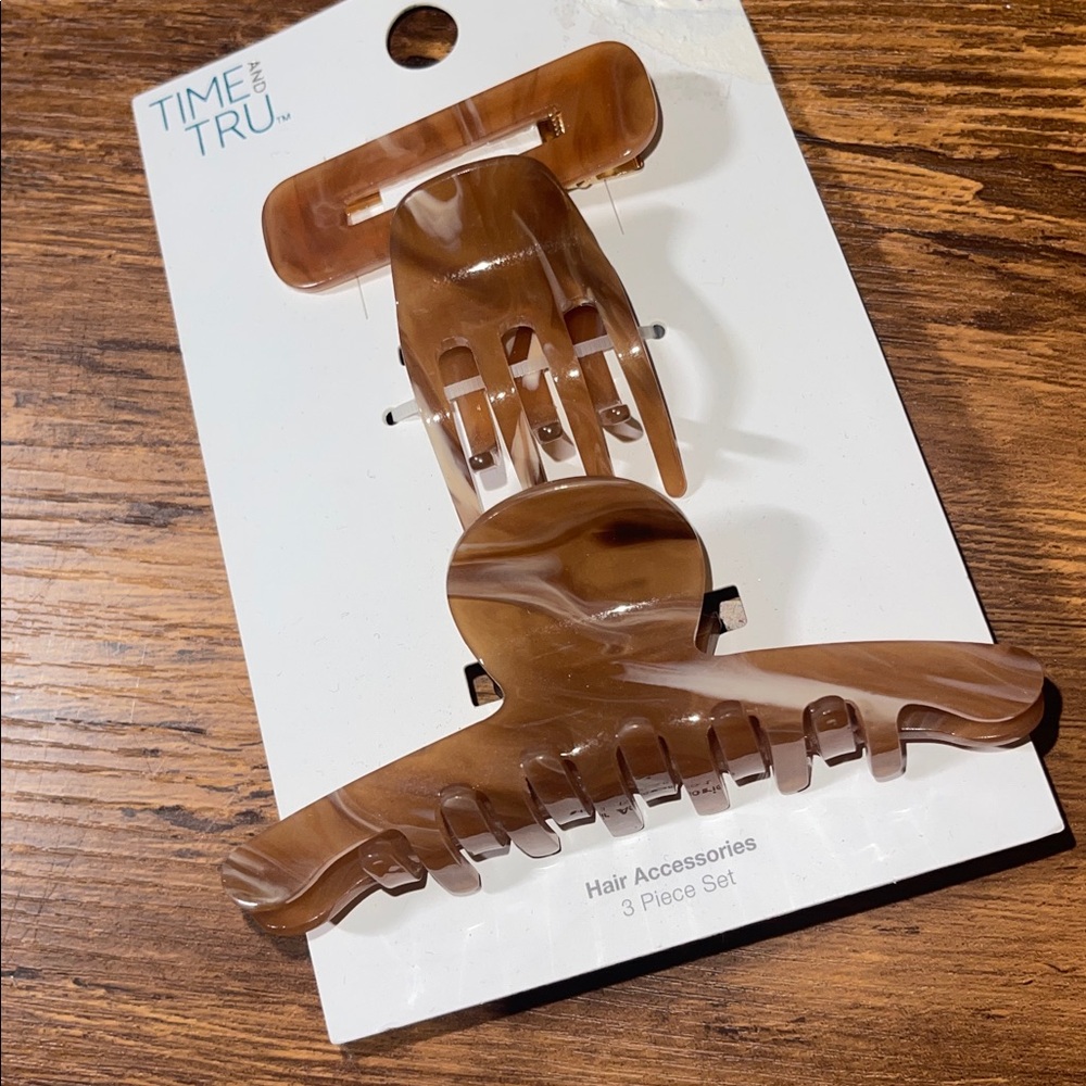 Time and Tru Tan Hair Accessories Set